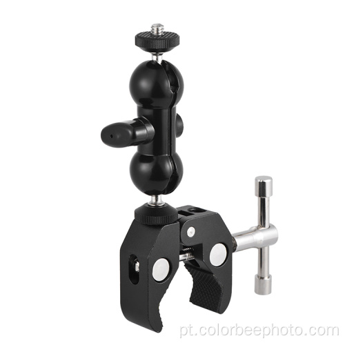 Montagem Super Clamp com Cabeça de Mini Esfera Giratória